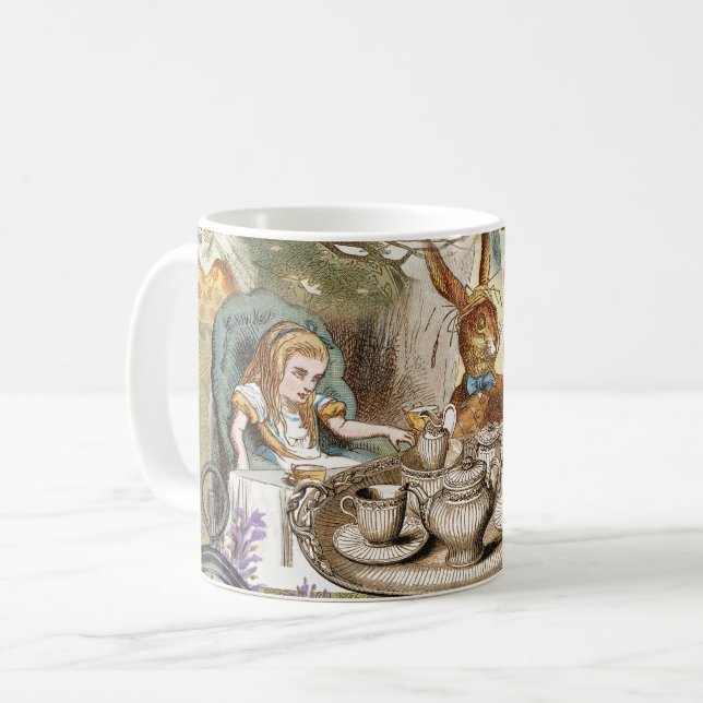 Alice Äventyr Klassisk Underlandssagan Tesalong Kaffemugg (Framsida vänster)
