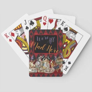 Alice Äventyr med Underlandet Galna Cheshire Katte Casinokort