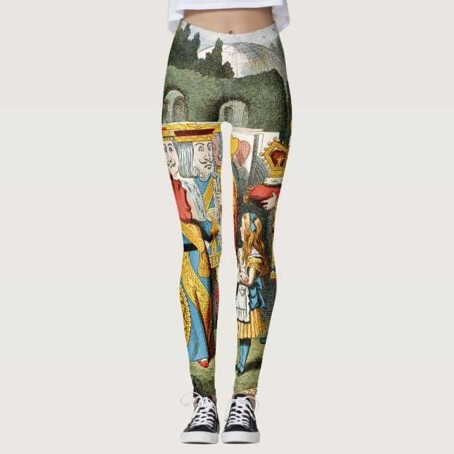 Alice Äventyr Underlandet Hjärtans Drottning Leggings (Framsida)