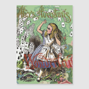 alice äventyrs kort wonderland hattaren kanin