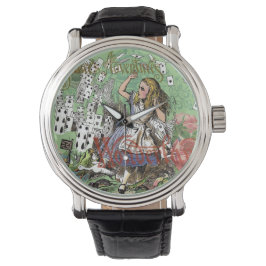 alice äventyrs kort wonderland hattaren kanin  armbandsur