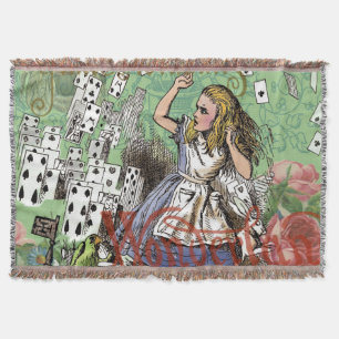 alice äventyrs kort wonderland hattaren kanin mysfilt