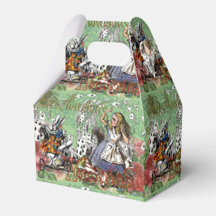 alice äventyrs kort wonderland hattaren kanin presentaskar