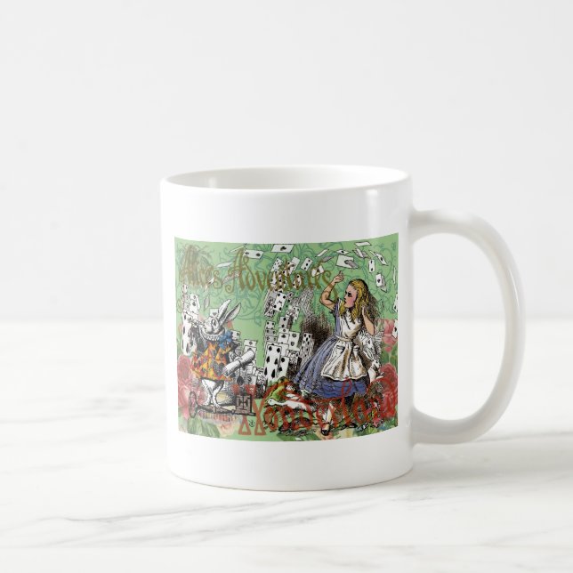alice äventyrs kort wonderland hattmakare kanin kaffemugg (Höger)