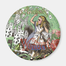 alice äventyrs kort wonderland hattmakare kanin magnet