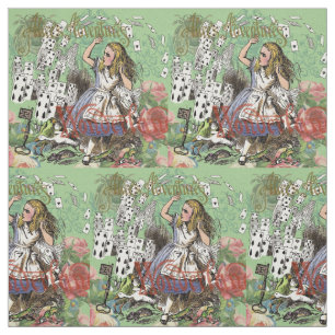 alice äventyrs kort wonderland hattmakare kanin tyg