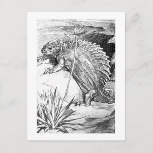 Alice B. Skogsbruk: Edaphosaurus konst vykort
