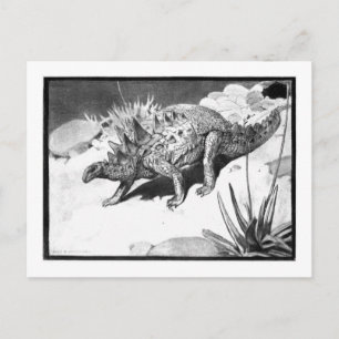 Alice B. Woodward: Polacanthus art vycard Vykort