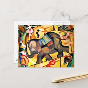Alice Bailly - Elephant, bra konsmålning Vykort