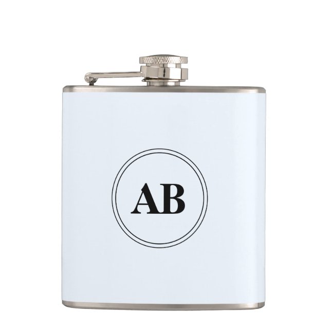 Alice blå enfärgad med monogram fickplunta (Framsidan)