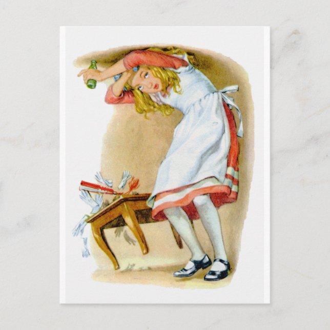 Alice blir för lång! Nej! Vykort (Framsida)