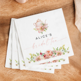 ALICE Blush Blommig Bröllops Te Party Brunch Firan Pappersservett