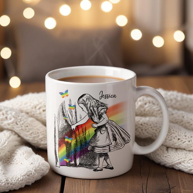 Alice Chasing the Rainbow Kaffemugg (Skapare uppladdad)