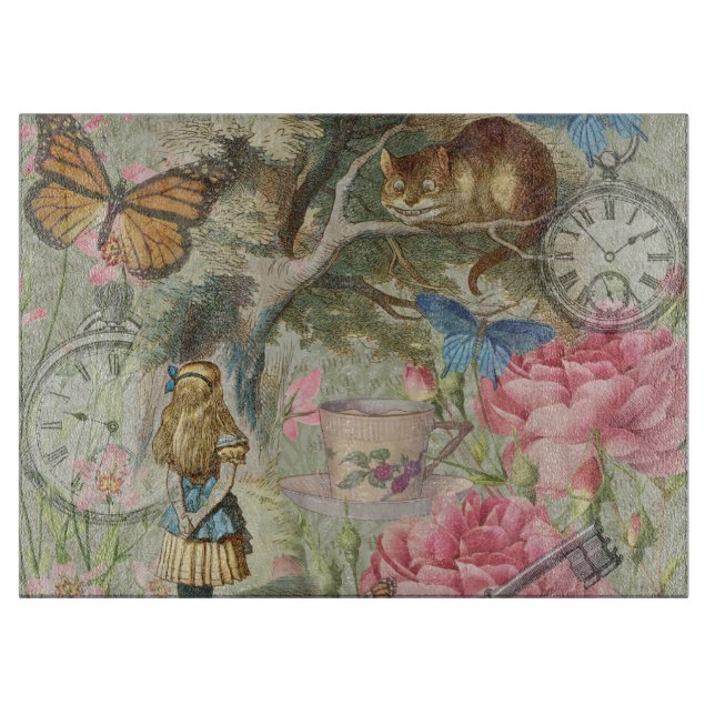 Alice Cheshire Cat Wonderland Träd Garden (Framsidan)