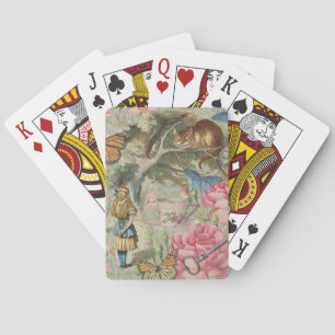 Alice Cheshire Katt Wonderland Trädgård Casinokort