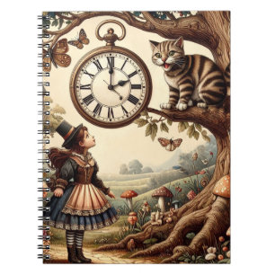 Alice & Chesirekatten: Whimsical Wonderland Fantas Anteckningsbok