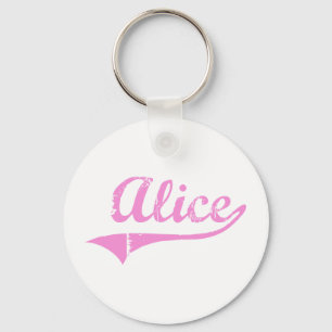Alice Classic Stil Namn Nyckelring