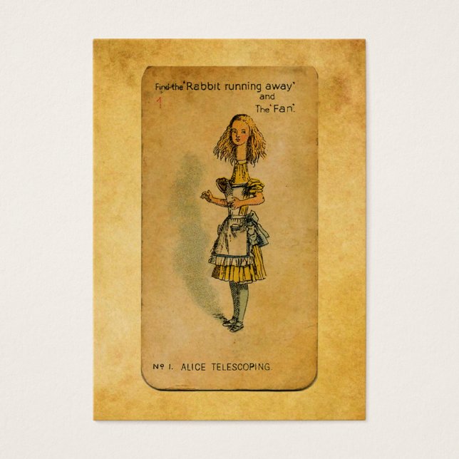 Alice Collection: Alice Telescoping Visitkort (Framsidan)