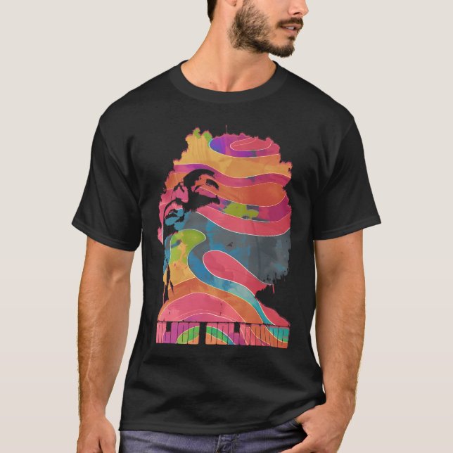 Alice Coltrane Psychedelic Graphic T Shirt (Framsida)