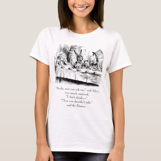 Alice & det tokiga Teapartyet med "samtal" T-shirt (Framsida)