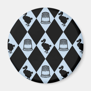 Alice Dodo och Thimble Mönster Magnet