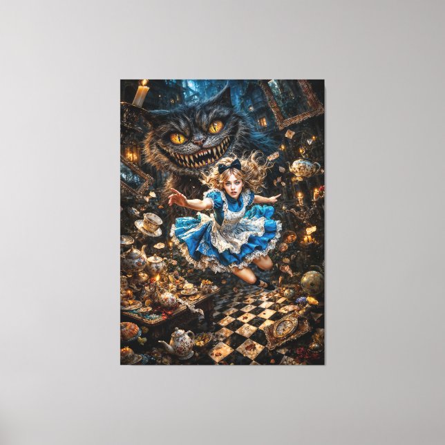 Alice: Down the Hole Canvastryck (Framsida)