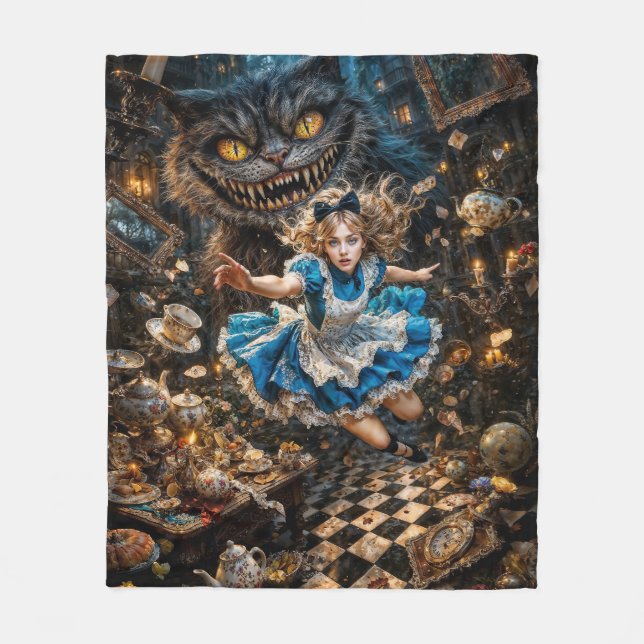 Alice: Down the Hole Fleecefilt (Framsidan)