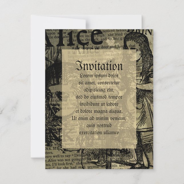 Alice Drick Mig Collage Inbjudningar (Framsida)