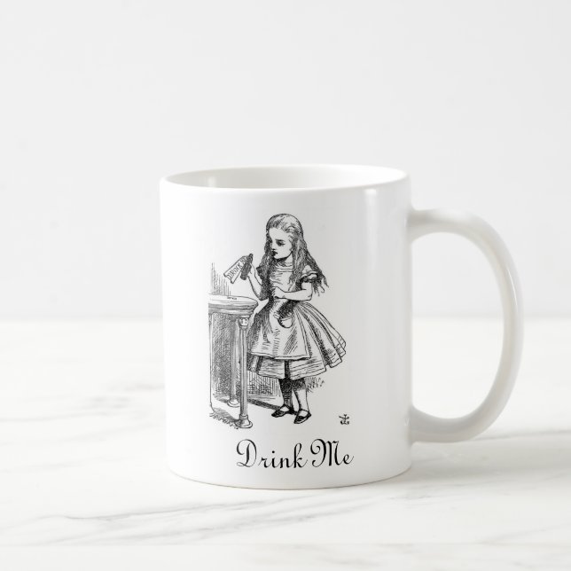 Alice "dricker mig" muggen kaffemugg (Höger)