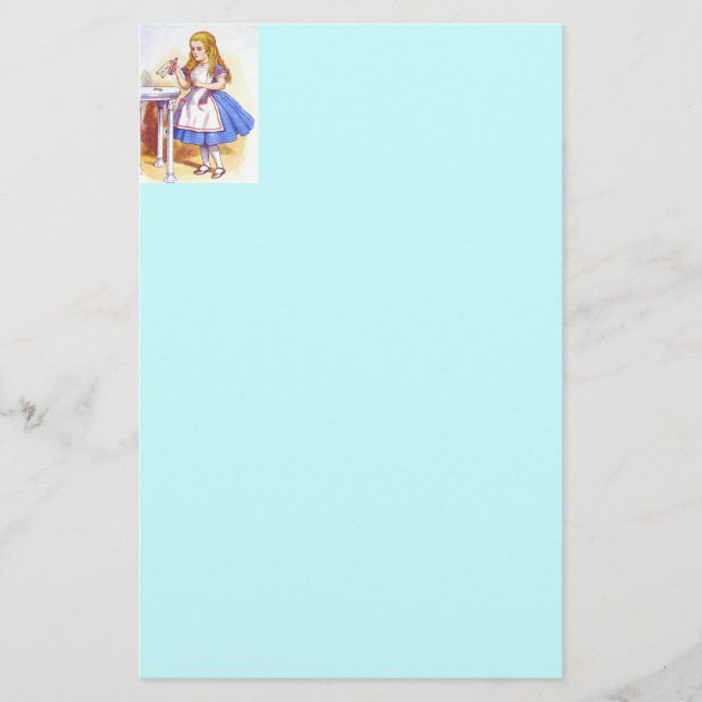 Alice drinkfärg brevpapper (Framsida)