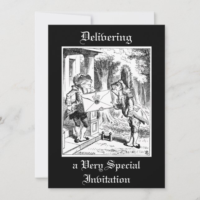 Alice - Duchess inbjudan att spela kroquet wi (Framsida)