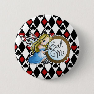 Alice Fairy-Eat Me Anime Button Knapp