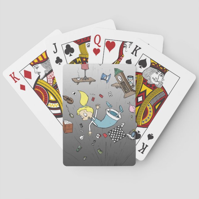 Alice Faller i Underlandet Casinokort (Baksidan)