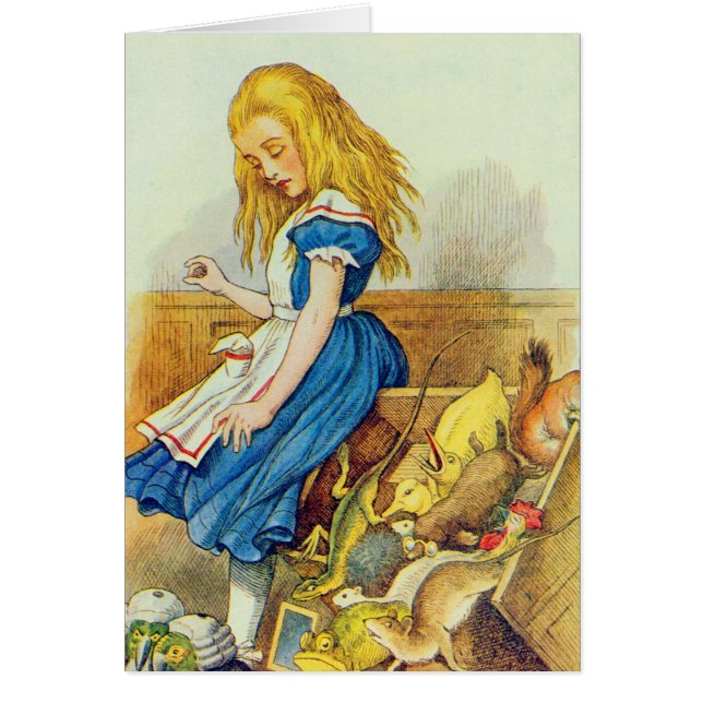 Alice förargar Jury-Boxas Hälsningskort (Framsidan)