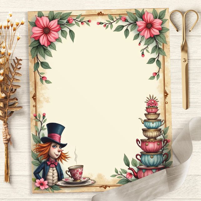 Alice Galen Hattens Tekopp Stack Scrapbookpapper (Skapare uppladdad)