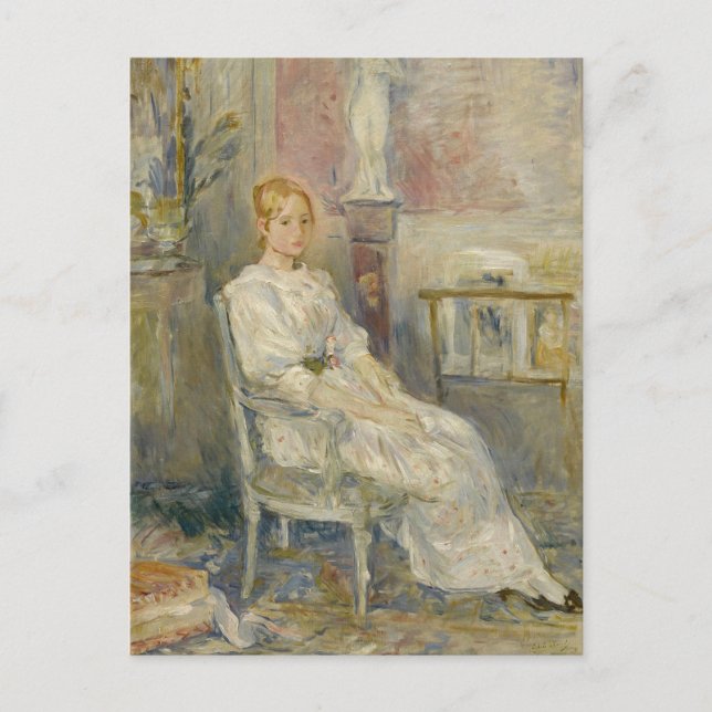 Alice Gamby Dans le Salon | Berthe Morisot Vykort (Framsida)
