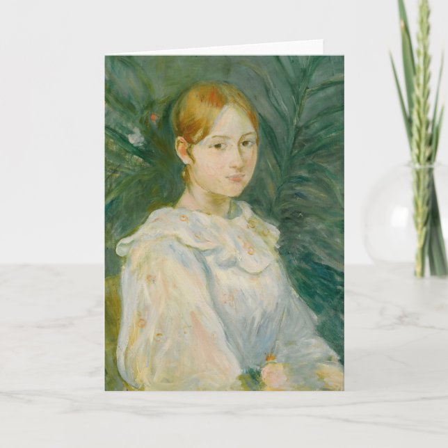 Alice Gamby en Buste | Berthe Morisot Kort (Framsida)