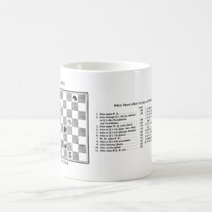 Alice genom det Tittar glaset Chess Mugg