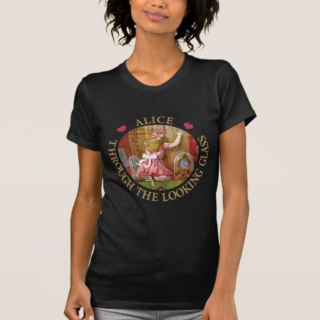 Alice genom det Tittar glaset Tee (Framsida)