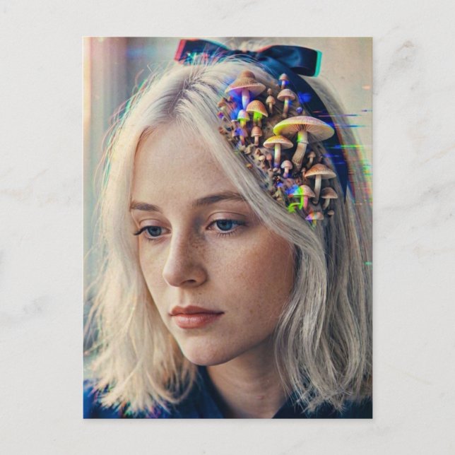 Alice Glitch Vykort (Framsida)