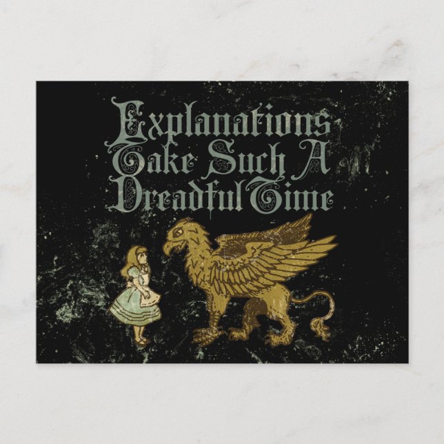 Alice Griffin-förklaringarna tar en så fruktansvär Vykort (Framsida)