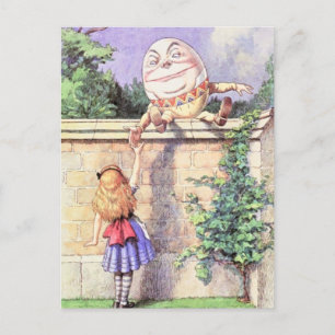 Alice & Humpty färg Vykort