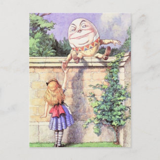 Alice & Humpty färg Vykort