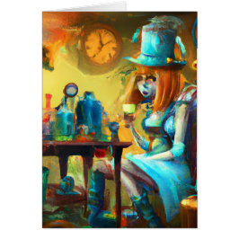 Alice i Alchemy Lab Hälsningskort