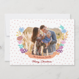 Alice i det vackra, vita julfoto julkort