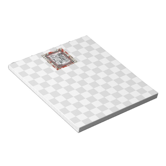 Alice i drottningens Courtyard 1 Anteckningsblock (Vinklad)