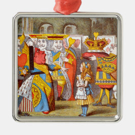 Alice i drottningens Courtyard 2 Julgransprydnad Metall