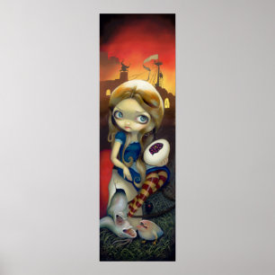 Alice i en Brueghel Vision ART PRINT Wonderland Poster