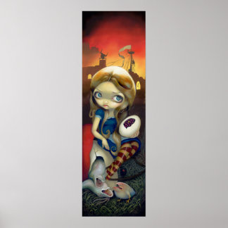 Alice i en Brueghel Vision ART PRINT Wonderland Poster
