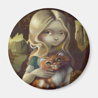 "Alice i en Da Vinci Porträtt" Magnet